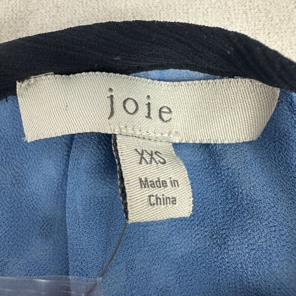 Joie Corisande French Chambray Halter Top Size XXS 100% Silk Womens Blue - Picture 3 of 5